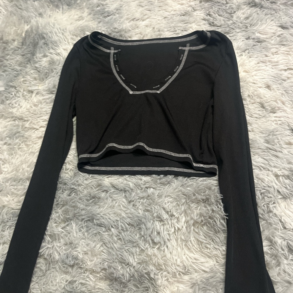 Black Long Sleeve Women's Top